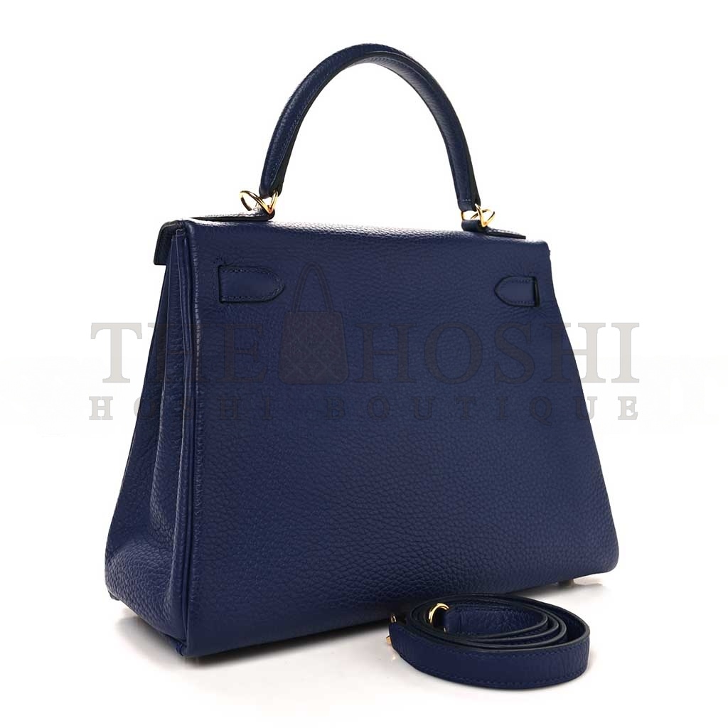 H**me5 TOGO KELLY RETOURNE 28 BLEU ENCRE (28*22*10cm) Master Quality